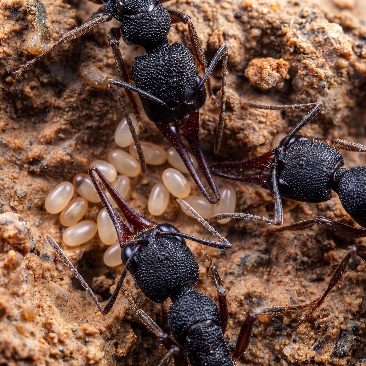 Harpegnathos venator, hormiga saltadora tropical de ojos grandes