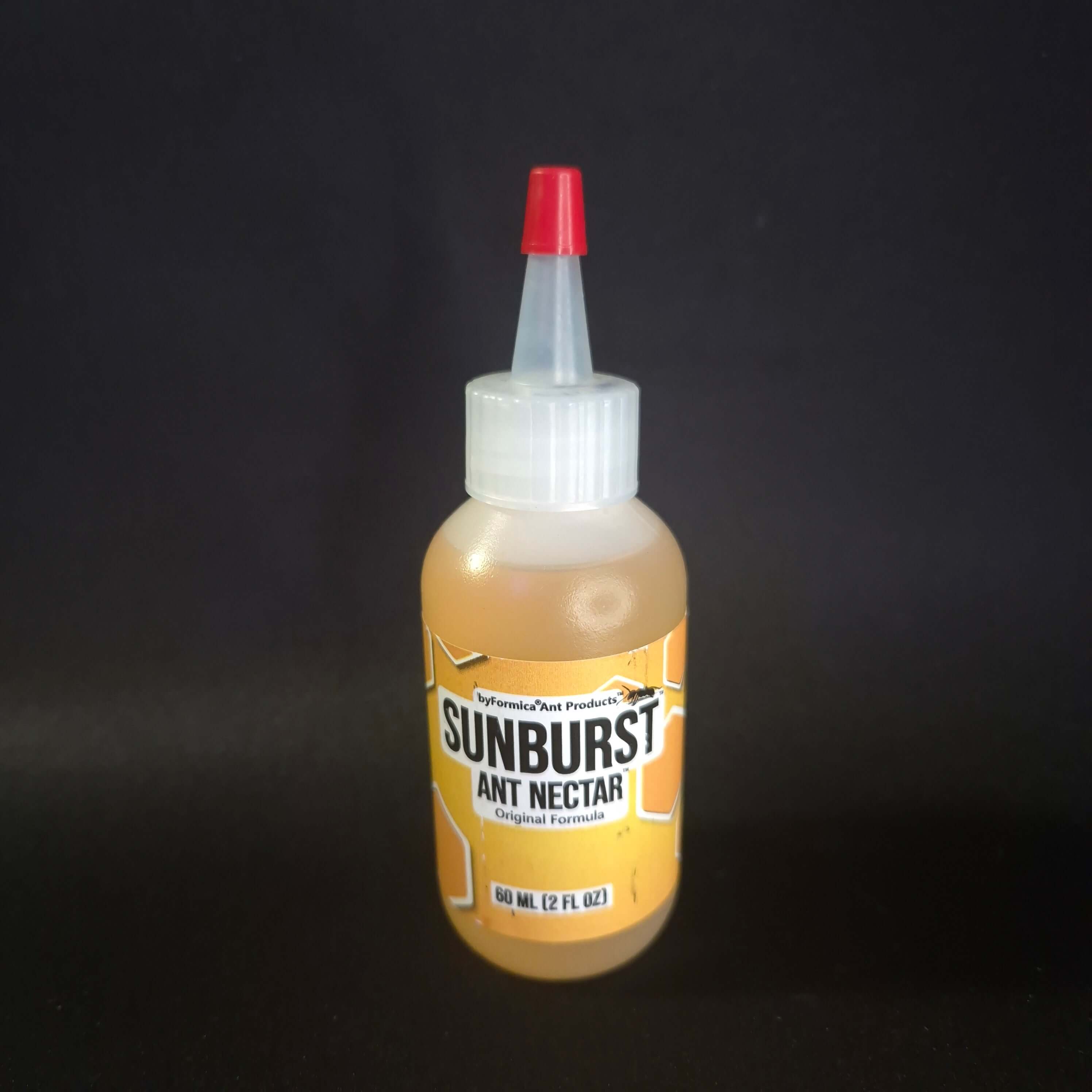 Botella de néctar para hormigas Sunburst, fórmula original, 60 ml, ideal para atraer hormigas.