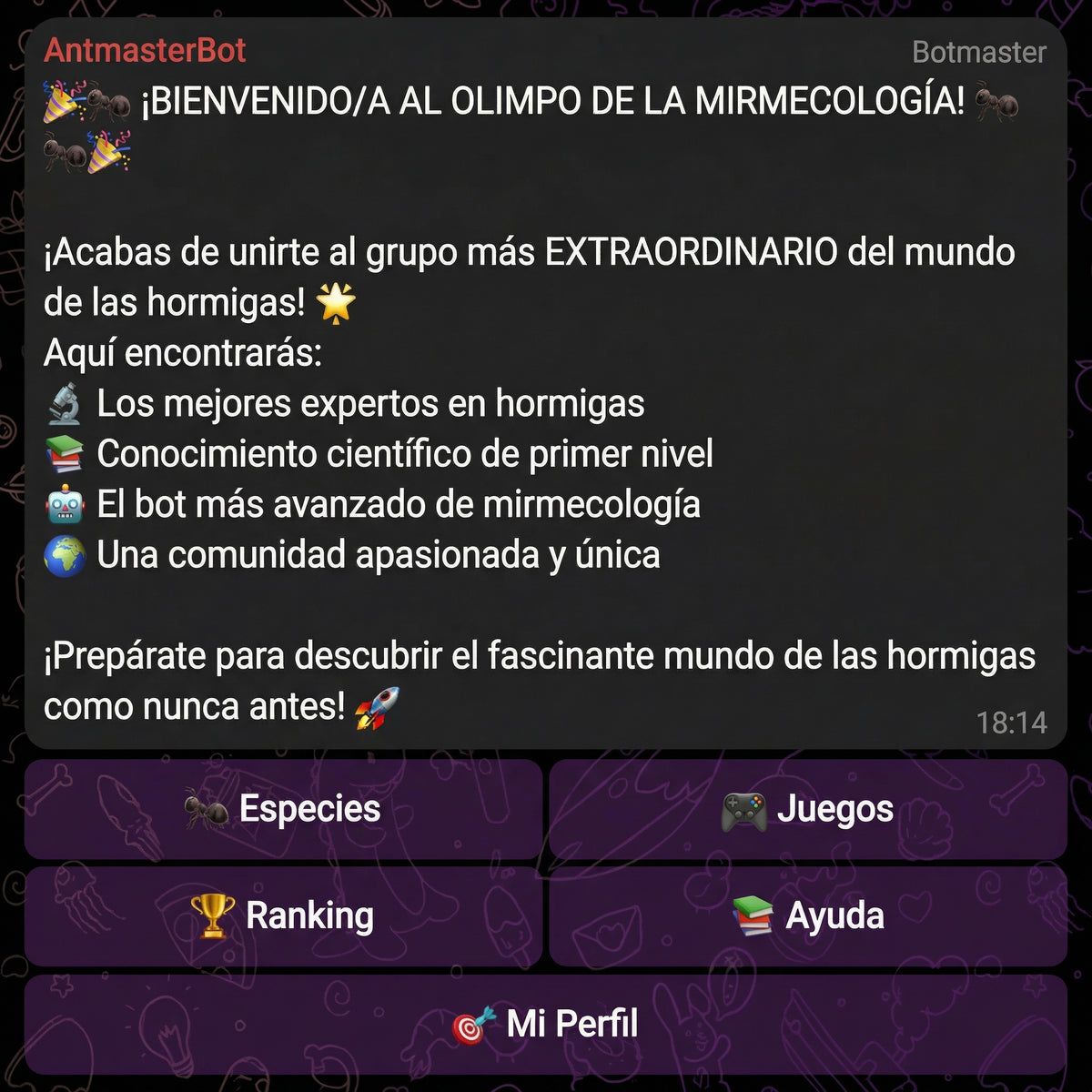 Comunidad AntMaster en Telegram