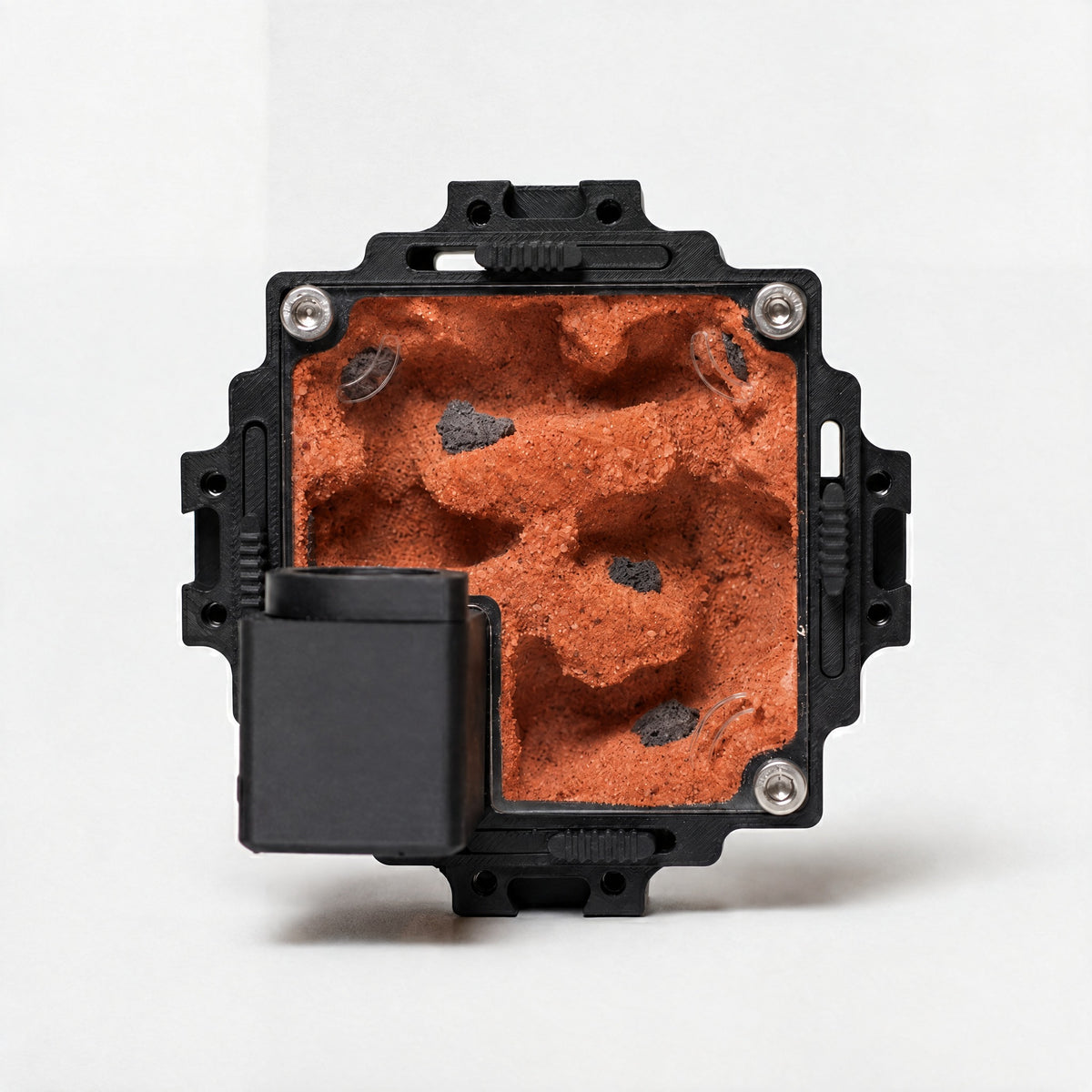 Hormiguero Terra M Vertical con yeso Sandust Red