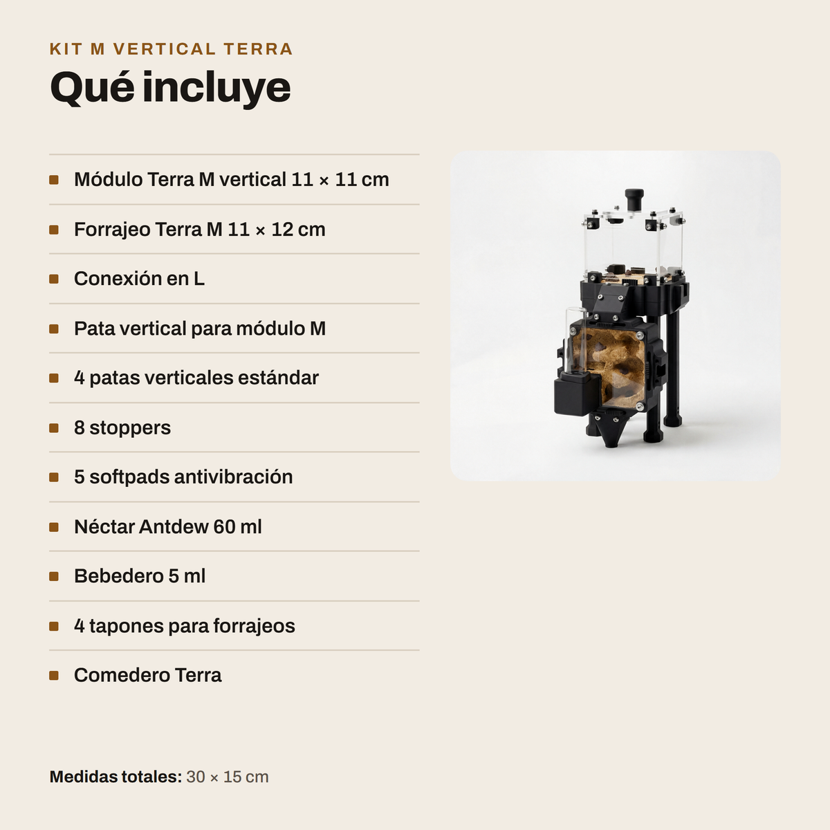Kit M Vertical Terra: qué incluye